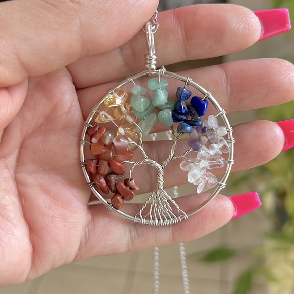 NEW! Tree Of Life Colorful Necklace❤️ - Picture 3 of 7